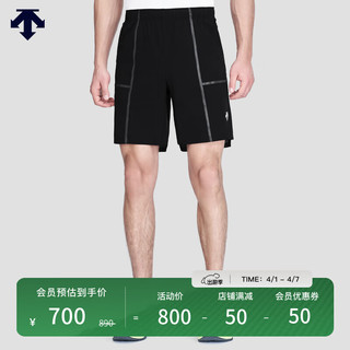 DESCENTE 迪桑特 CYCLING系列 男子梭织短裤 D3231CHP71 BK-黑色 M(170/80A)