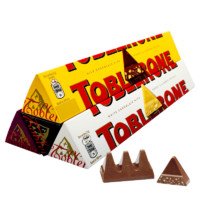Toblerone 三角 瑞士进口三角葡萄干牛奶黑巧白巧克力含蜂蜜奶油巴旦木糖100g 牛奶巧克力100g