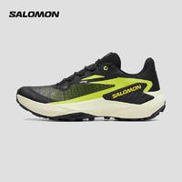 salomon 萨洛蒙 男款 户外运动轻量稳定舒适透气减震包裹越野跑鞋 GENESIS 黄绿色 474431
