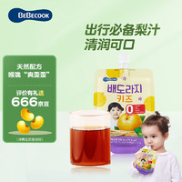 BEBECOOK 果汁泥 桔梗梨汁200ml 大容量儿童零食饮料吸吸袋 原装进口