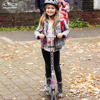 Hudora 德国青少年滑板车5-12岁踏板车学生代步车折叠14746 紫色