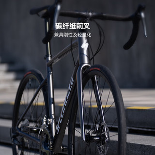 SPECIALIZED闪电 ALLEZ E5 DISC  碳纤维前叉碟刹制动弯把成人骑行公路自行车 湖蓝/酷灰/火焰色  52