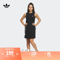 adidas 阿迪达斯 运动圆领无袖连衣裙女装adidas阿迪达斯官方三叶草IP2193