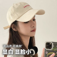 Mountainpeak 帽子男女通用户外遮阳帽棒球帽春夏鸭舌帽字母刺绣韩版百搭 米色 均码