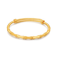 老庙黄金 1130001285 节节高升足金手镯 21.92g