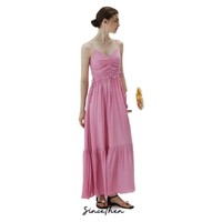 SinceThen 从那以后 女士法式粉色吊带 裙 CQ230441