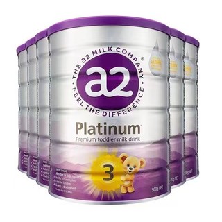 a2 艾尔 奶粉新西兰原装进口紫白金版婴幼儿配方含天然A2蛋白质奶粉 3段6罐 900g