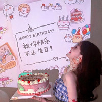 极度空间 生日投影灯网红ins生日灯彩灯生日礼物装饰布置道具