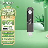 Lexar 雷克沙 P30 USB 3.2 Gen1 固态U盘 灰色 128GB USB-A