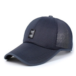 畅印网眼帽子男士夏天韩版中老年人棒球帽遮阳潮透气爸爸帽鸭舌帽藏