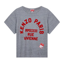 kenzo凯卓高田贤三23春夏男士珍珠灰棉质圆领短袖t恤fd55ts4594sc94