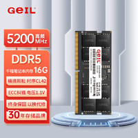GeIL 金邦 16G DDR5-5200  笔记本内存条 千禧系列