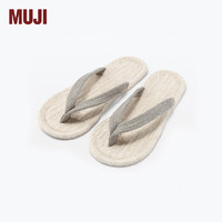 MUJI 男女通用 室内拖鞋 夹脚式 男式女式 无性别 灰色 JKAG6A4S 240mm M/38码(2.0)