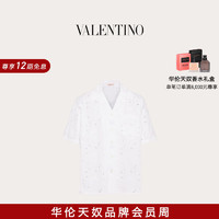 华伦天奴VALENTINO男士 SAN GALLO 保龄球衬衫 白色 48