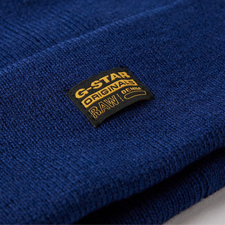 G-STAR RAW秋冬男女同款Effo时尚潮流LOGO贴布针织帽D16624 蓝色