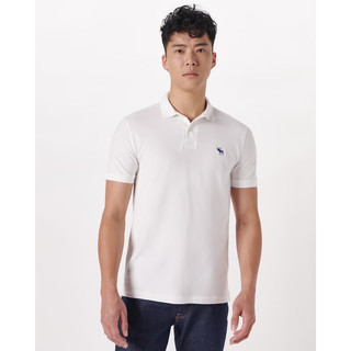 ABERCROMBIE & FITCH男装 休闲短袖易穿搭复古美式Polo衫 324355-1 麻灰色 XL (180/116A)