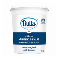 Bulla 澳大利亚希腊式酸奶澳洲原装进口1kg桶装