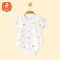 Babyprints 贝瑞加（Babyprints）婴儿包屁衣新生儿短袖连体衣夏季轻薄宝宝衣服纯棉 苹果59