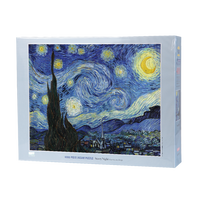 成人拼图梵高星空1000片4000片高难度解压名画创意手工挂画锻炼耐心静心休闲娱乐玩具 4000片86*118【018】