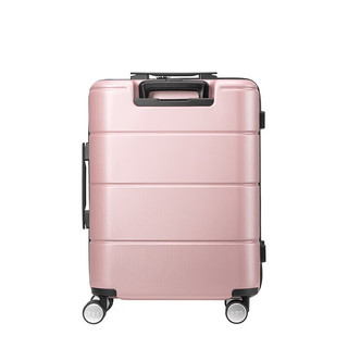 Samsonite 新秀丽 行李箱旅行箱横向纹理防刮拉杆箱登机箱TU2*90001铁粉色20英