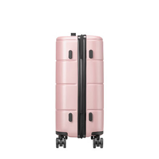 Samsonite 新秀丽 行李箱旅行箱横向纹理防刮拉杆箱登机箱TU2*90001铁粉色20英