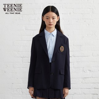 Teenie Weenie小熊西装外套小个子学院风气质女春 藏青色 160/S