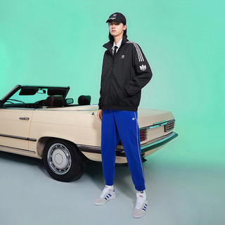 adidas运动休闲立领夹克外套男装春季阿迪达斯三叶草 黑色 XL(参考身高:188~192CM)