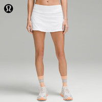 lululemon 丨Pace Rival 女士运动中腰半身裙 LW8A84R 白色 XS/4