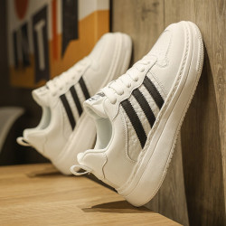 男士休闲鞋_老人头(laorentou)男休闲超迁橡塑底潮流板鞋小白鞋多少钱