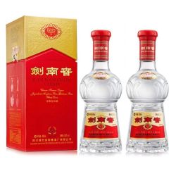 剑南春水晶剑52度500ml2瓶浓香型白酒年份批次随机发