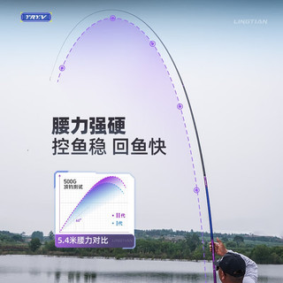 CHUANGWEI 创威 凌天二代全能版鱼竿超轻超硬碳素综合大物台钓竿 4.5m （+竿稍）