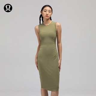 lululemon丨Shirred Nulu™ 女士中长背心裙 LW1EF2S 青铜绿 10