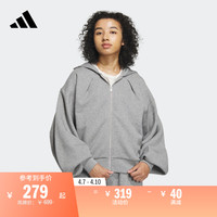 adidas 阿迪达斯 加绒运动连帽夹克外套女装adidas阿迪达斯官方轻运动