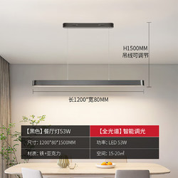 NVC Lighting 雷士照明 WHDD53F/G-01 一字餐厅灯 雅黑 53W 1.2m