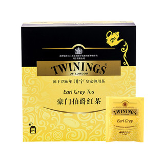 TWININGS 川宁 英国进口豪门伯爵红茶100片200g