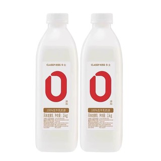 卡士 酸奶007无添加酸奶益生菌原味酸牛奶儿童早餐奶大瓶装整箱2瓶