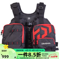 达亿瓦（DAIWA）23 DF-6023CS 固型浮力救生背心矶钓救生服救生衣 黑x红 均码