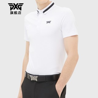 PXG韩国 高尔夫服装男士短袖T恤golf短袖POLO衫夏季短袖上衣  PGMPM220701 白色 L
