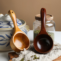 TINY HOME TINYHOME日式木汤勺家用厨房盛汤木质大号勺子盛粥勺木勺木质水瓢