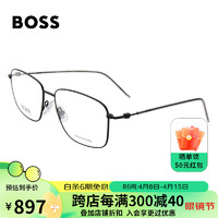 HUGO BOSS 男女款近视眼镜框架时尚休闲光学钛金属方框眼镜架1312-003 57