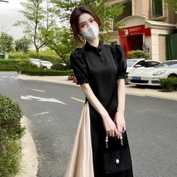 JK&JS 新中式气质改良旗袍小众设计高级感裙子女夏季连衣裙