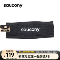 saucony 索康尼 男女通用款运动发带中性 SC0239201 黑色 均码