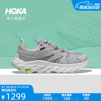 HOKA ONE ONE 男女鞋夏季阿纳卡帕低帮徒步鞋ANACAPA LOW GTX防水 雾灰/青柠色 42