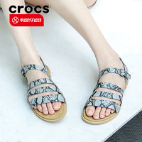 crocs 卡骆驰 女鞋2024新款特萝莉度假风凉鞋露趾轻便休闲鞋20610734/35/36/37