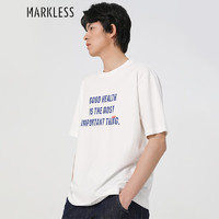 Markless 夏季宽松印花短袖T恤