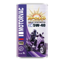 莫托维克 全合成摩托车机油 MOTORVAC 太阳神 5W-40 SN级 1L 铁桶 4T四冲程