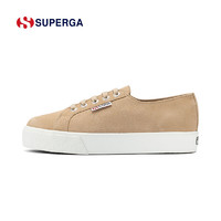 SUPERGA 休闲女鞋春季款羊反绒松糕厚底增高系带时尚显脚瘦S00C660