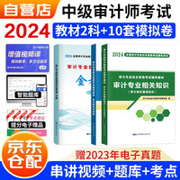 2024中级审计师辅导教材+金考卷（10套模拟卷） 审计理论与实务+审计相关专业知识（套装共3册）赠网课+题库软件含章节练习真题模拟