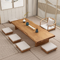 名足汉匠实木日式茶桌椅组合简约现代矮几榻榻米茶几20一桌1主椅2板凳