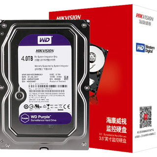 海康威视 西部数据 紫盘 3.5英寸 8TB  SATA3